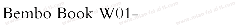 Bembo Book W01字体转换